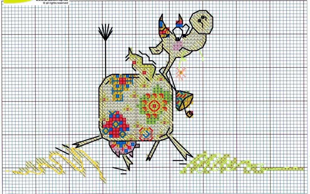 Schema punto croce Cow 1