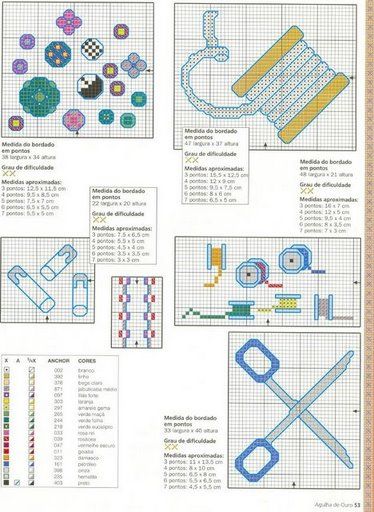 Schema punto croce Cucito