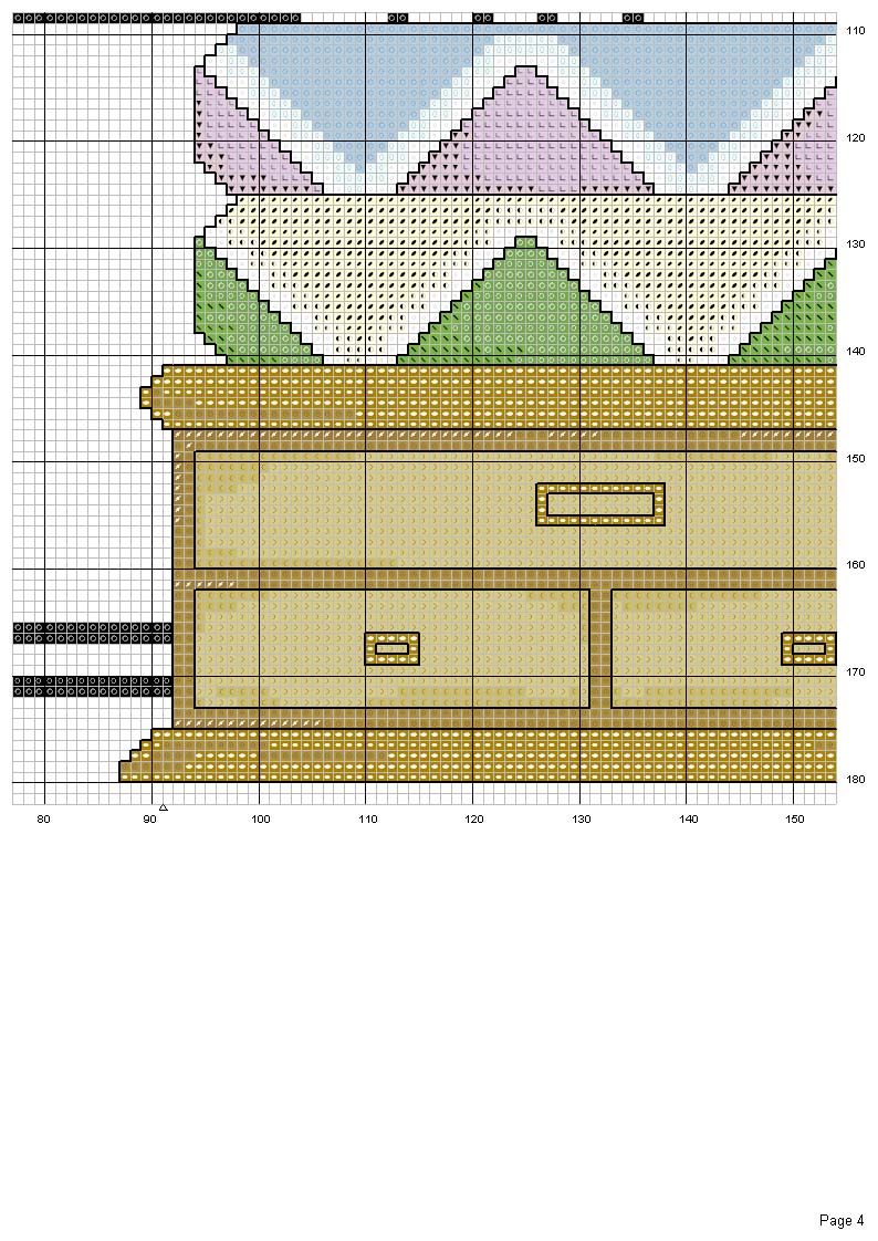 Schema punto croce Cucito 4