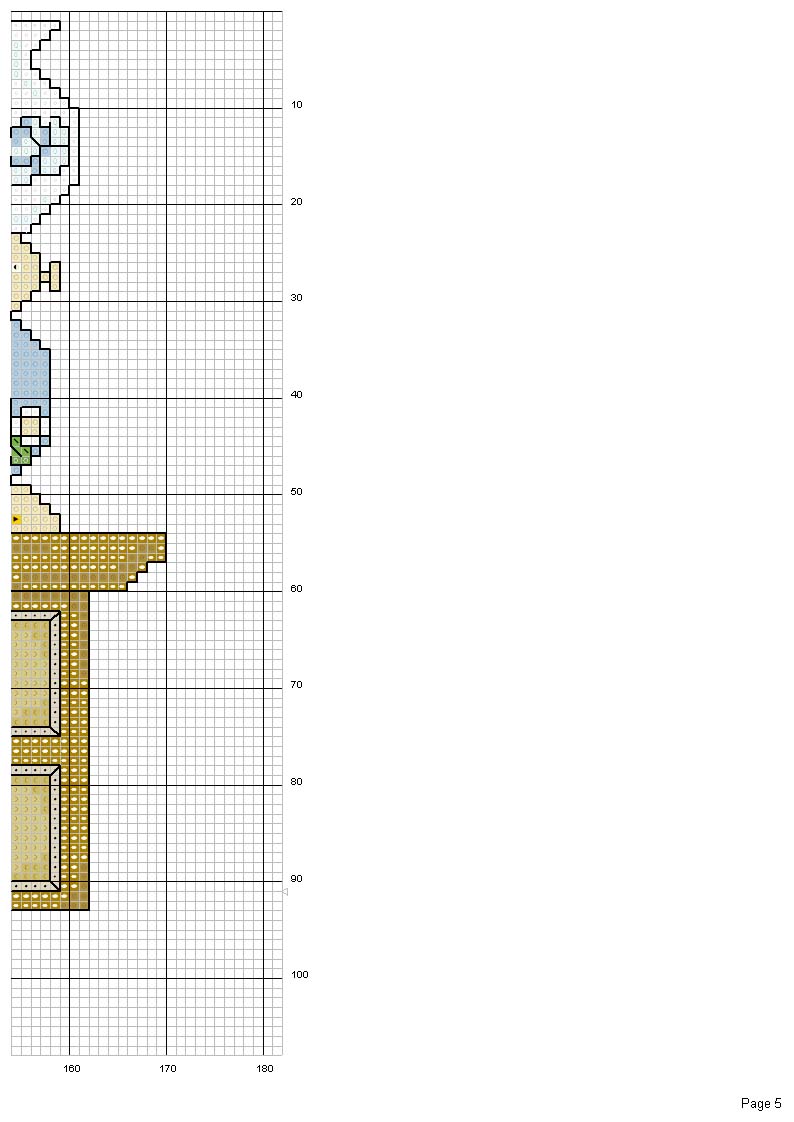 Schema punto croce Cucito 5