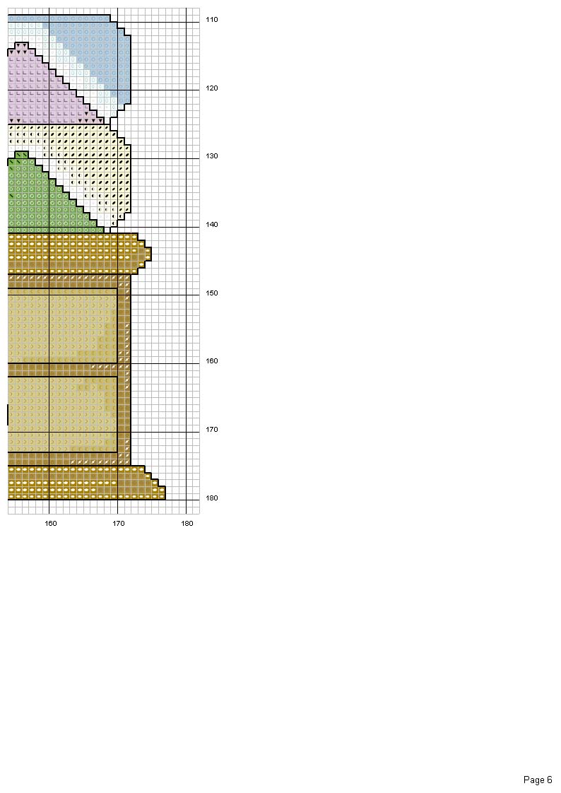 Schema punto croce Cucito 6