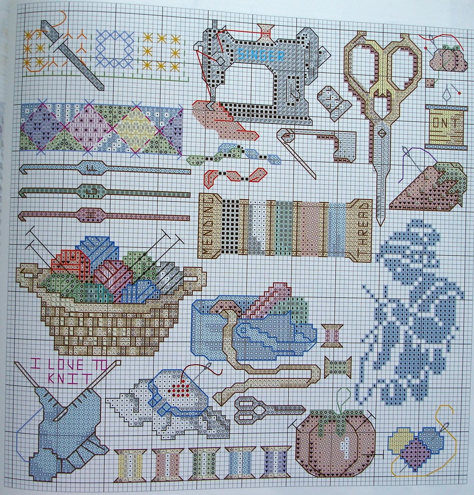 Schema punto croce Cucito e ricami