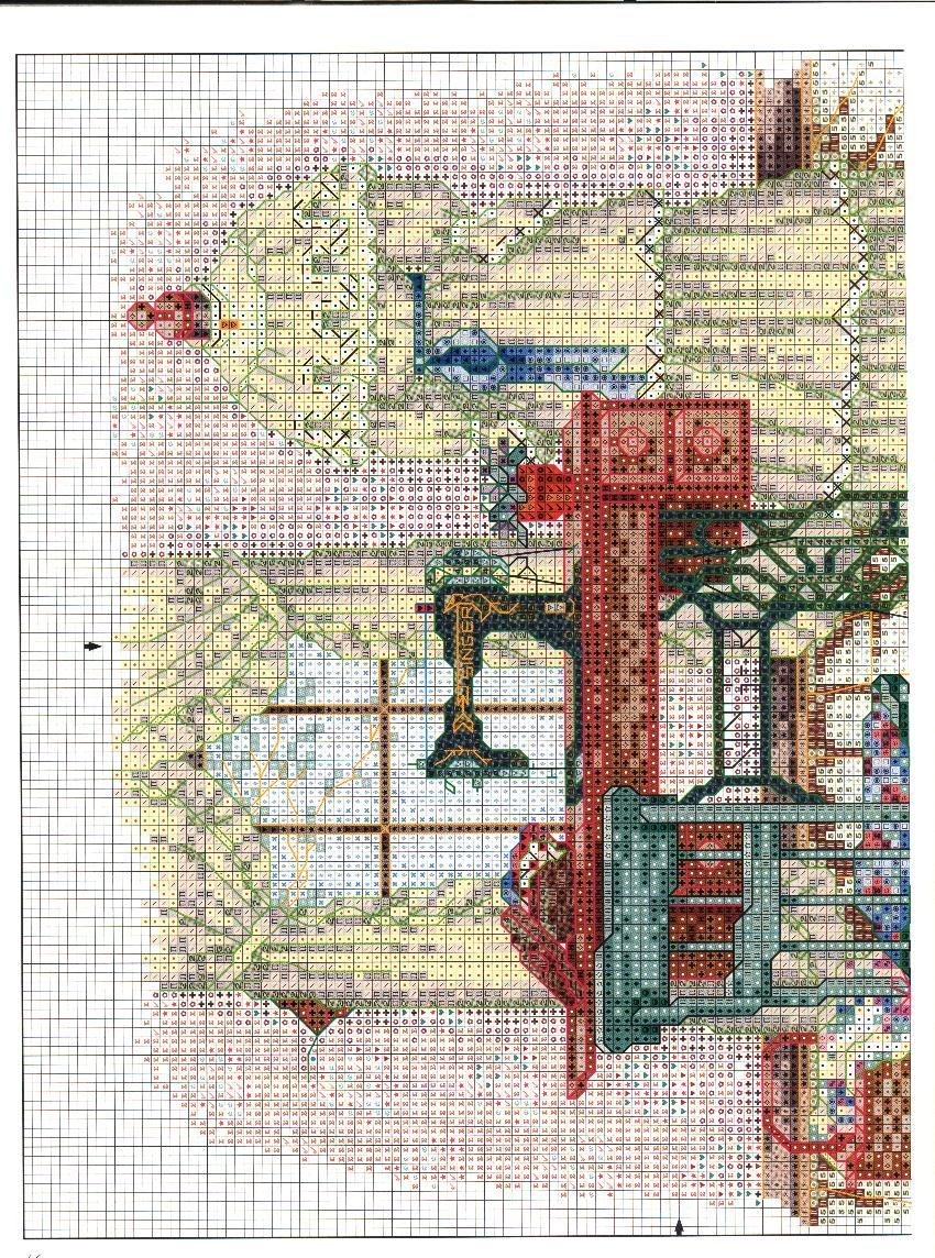 Schema punto croce Cucito sartoria