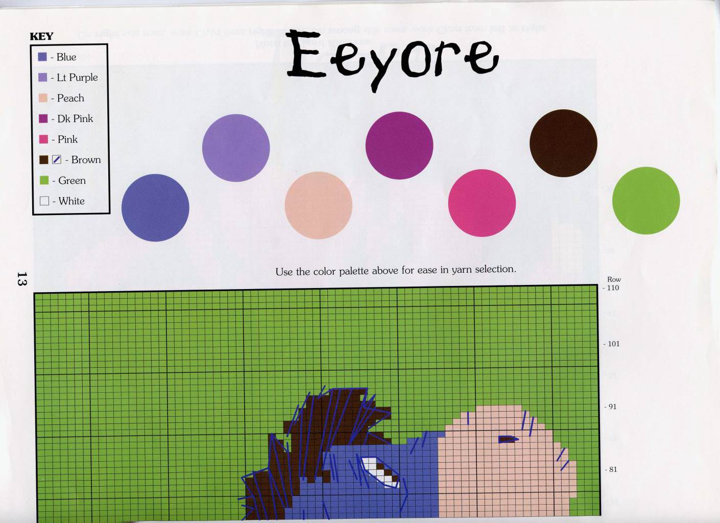 Schema punto croce Cuscini winnie the pooh 5