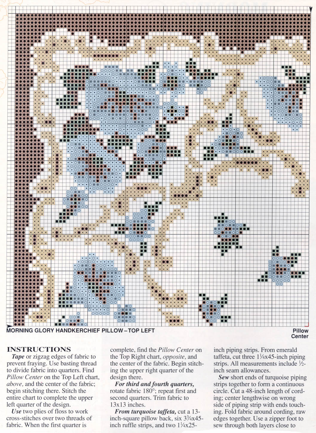 Schema punto croce Cuscino arabesco1