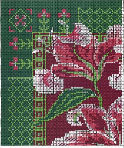 Schema punto croce Cuscino c1