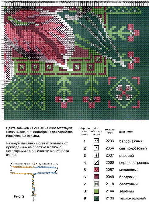 Schema punto croce Cuscino c4