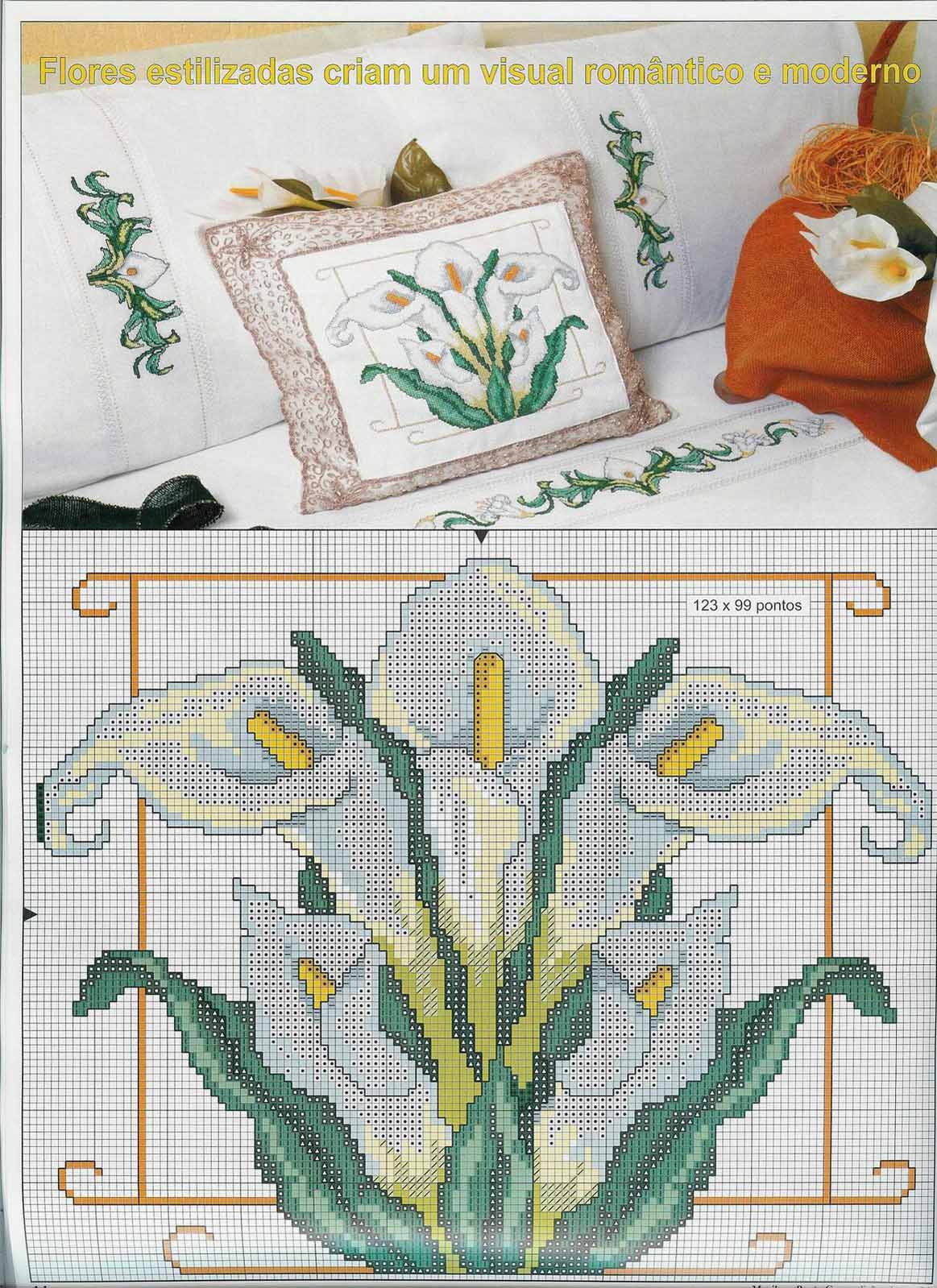 Schema punto croce Cuscino calle