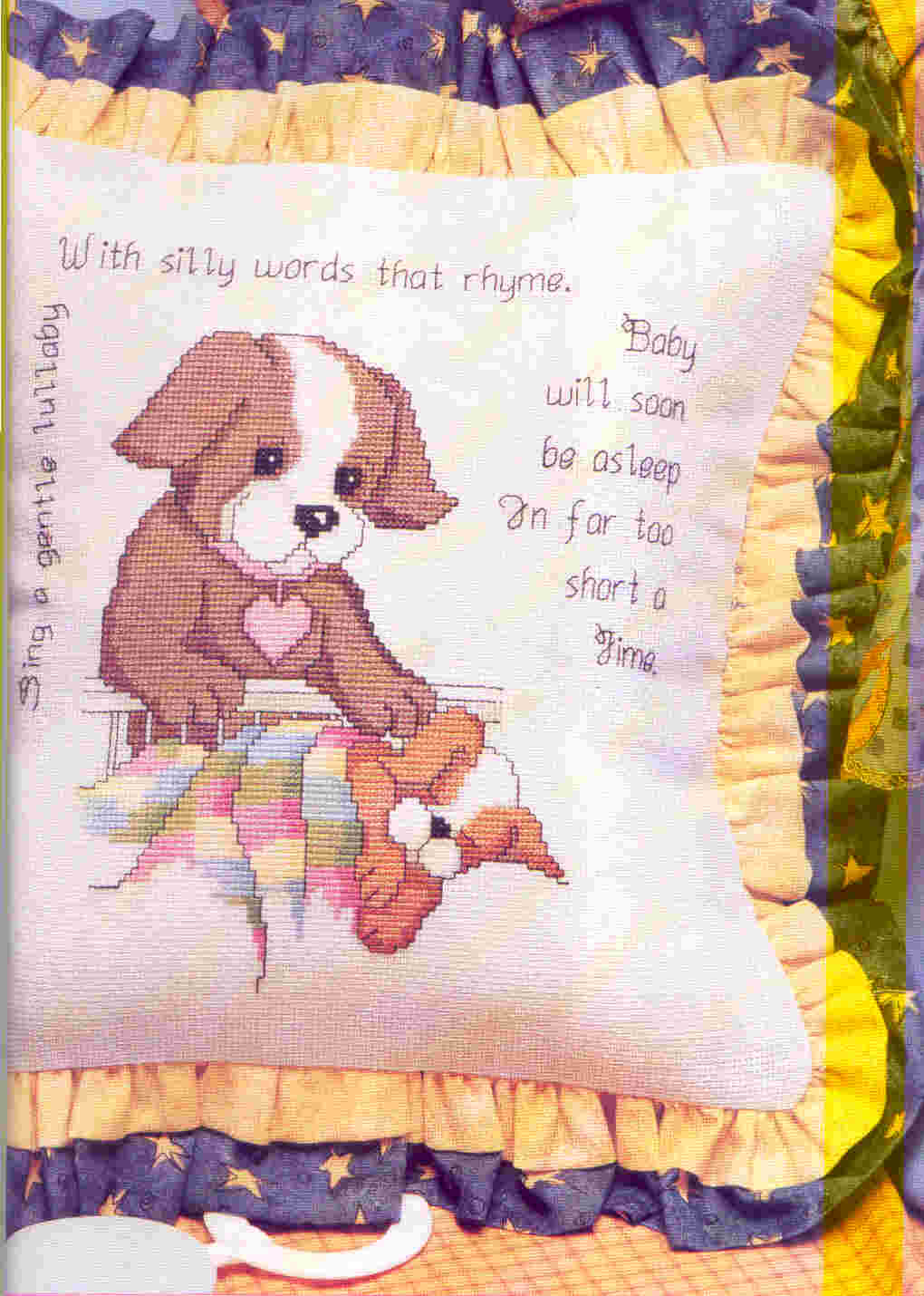 Schema punto croce Cuscino cane