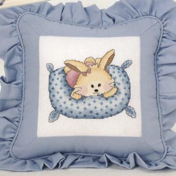 Schema punto croce Cuscino coniglietto
