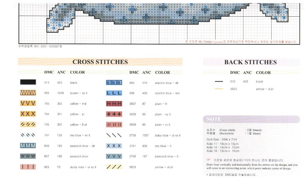 Schema punto croce Cuscino coniglietto 2