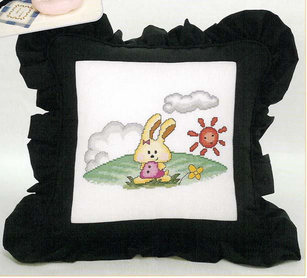 Schema punto croce Cuscino coniglio