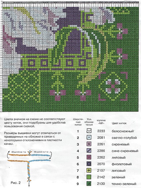 Schema punto croce Cuscino e3