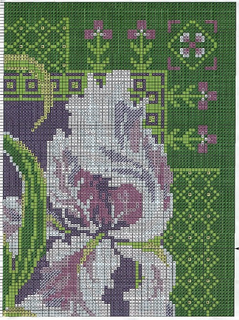 Schema punto croce Cuscino e4