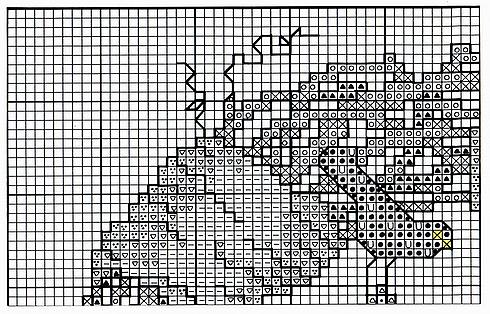 Schema punto croce Cuscino g2
