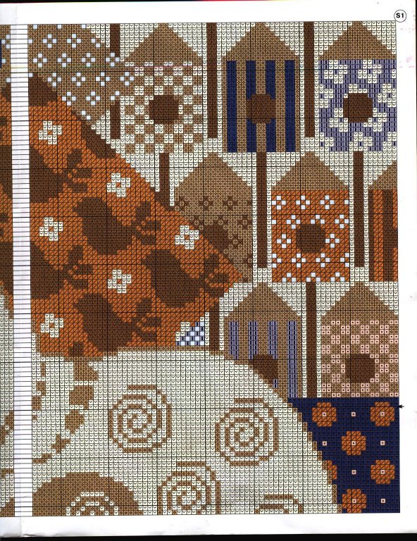 Schema punto croce Cuscino gatto 3