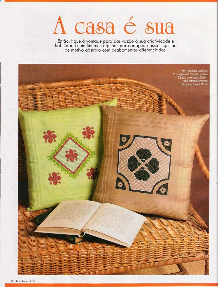 Schema punto croce Cuscino mini 16