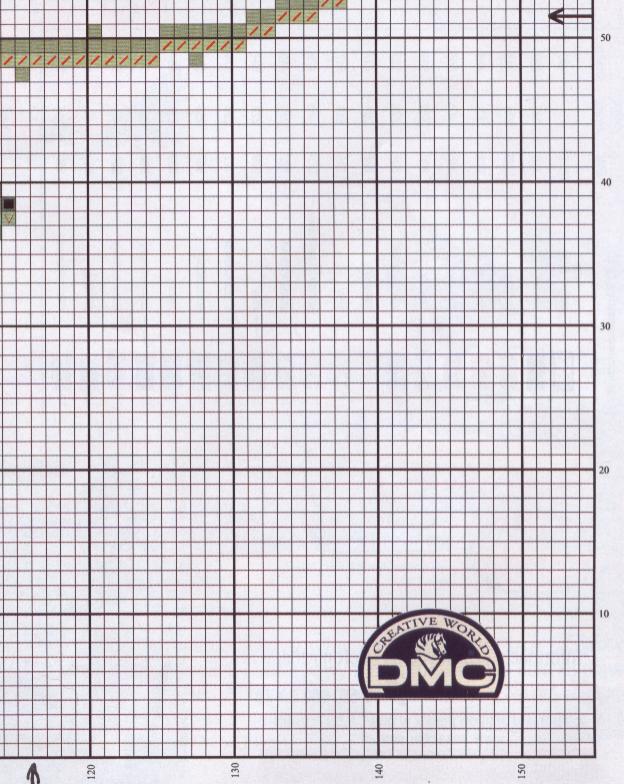 Schema punto croce Cuscino rose dmc 8