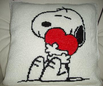 Schema punto croce Cuscino snoopy
