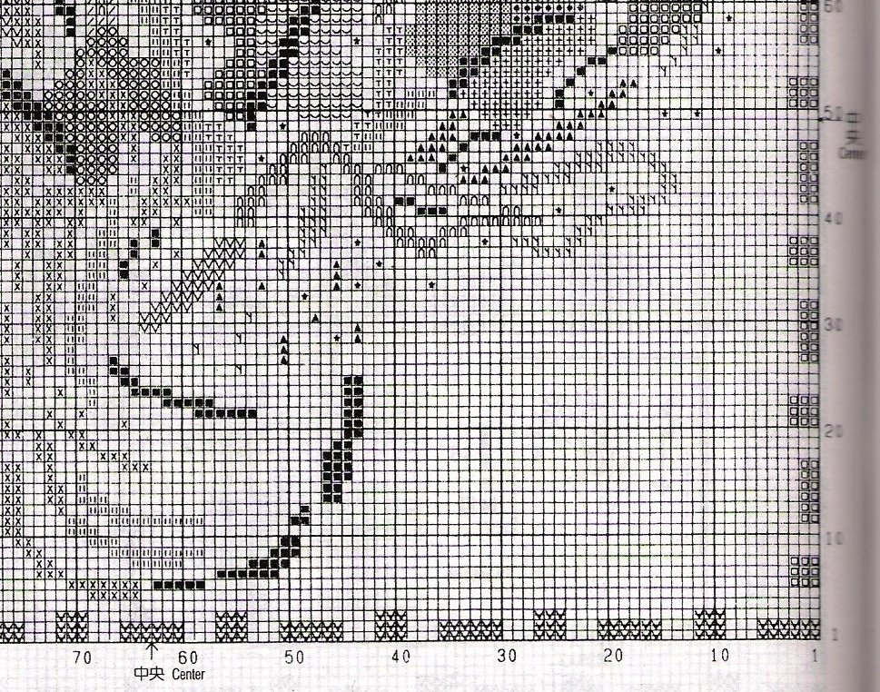 Schema punto croce Cuscino stilizzato 3