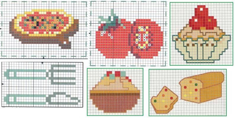 Schema punto croce Dolci 10
