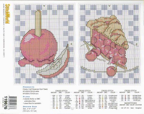 Schema punto croce Dolci 14