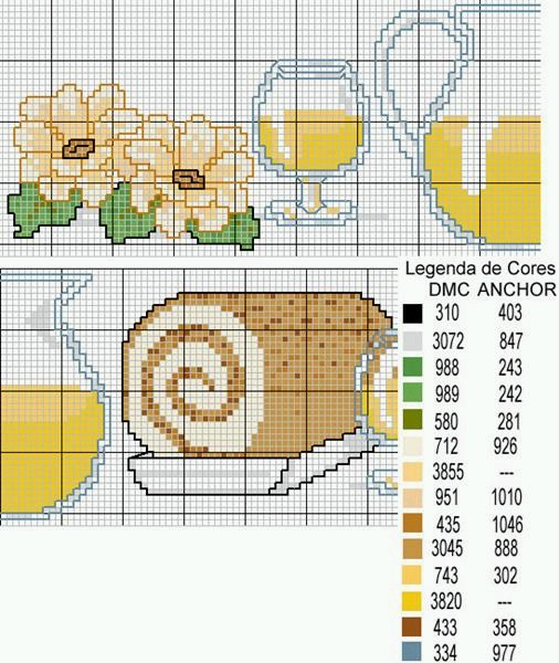 Schema punto croce Girella