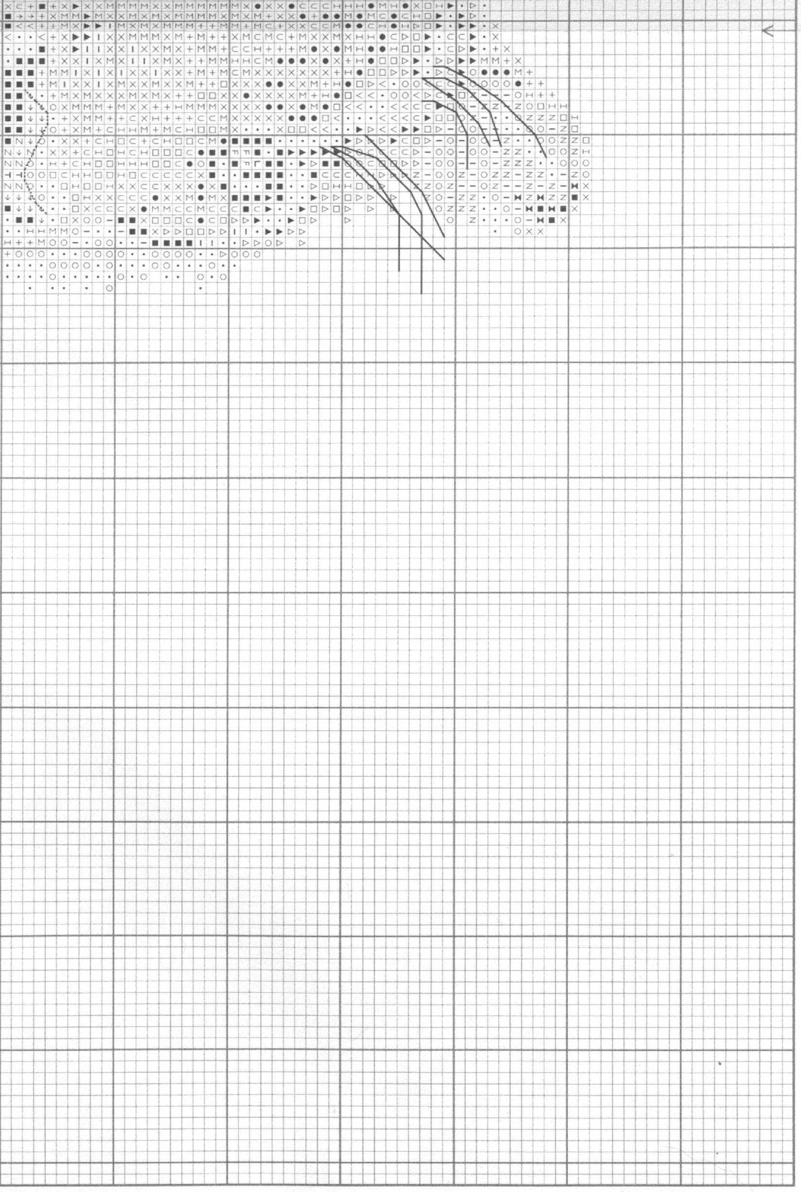 Schema punto croce Grande tigre 1
