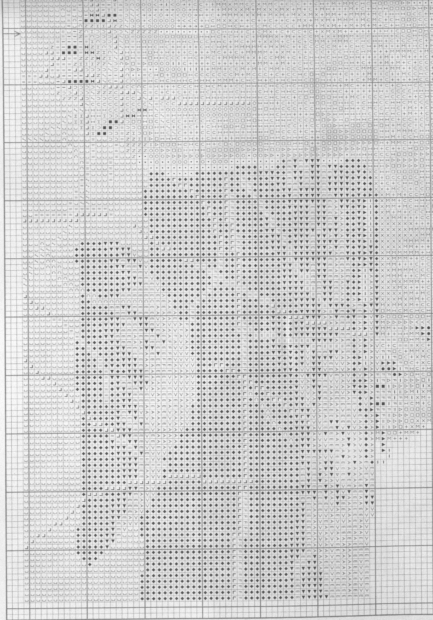 Schema punto croce Grande tigre 7