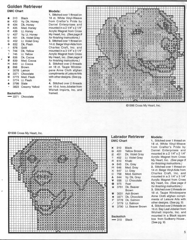 Schema punto croce Labrador