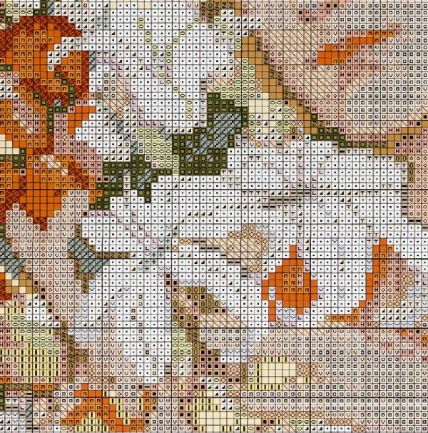 Schema punto croce Liberty 5