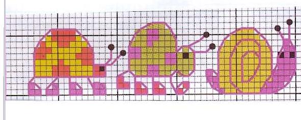 Schema punto croce Lumachine