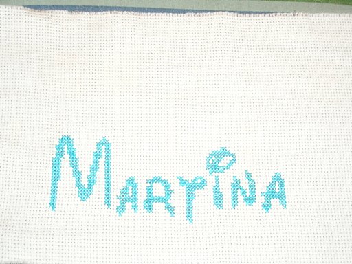 Schema punto croce Martina