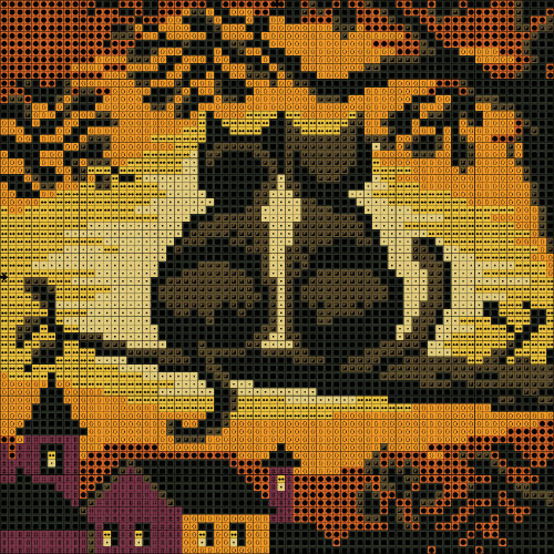 Schema punto croce Mici romantici