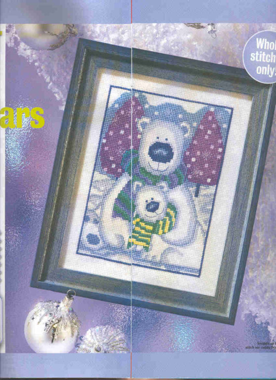 Schema punto croce Orsi polari