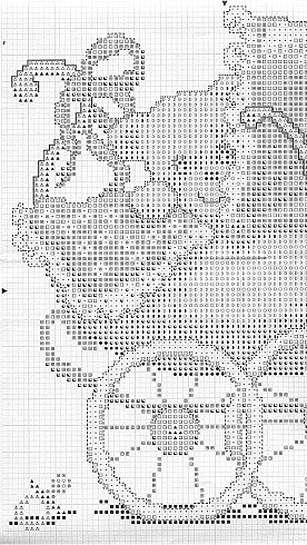 Schema punto croce Passeggino 1