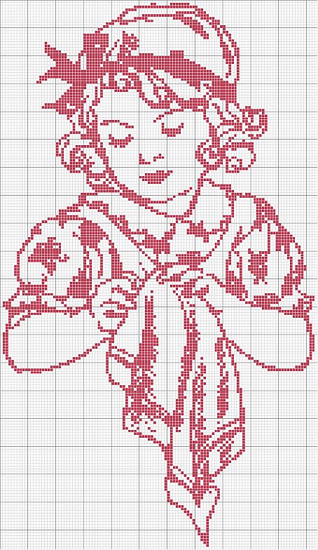 Schema punto croce Ricamatrice