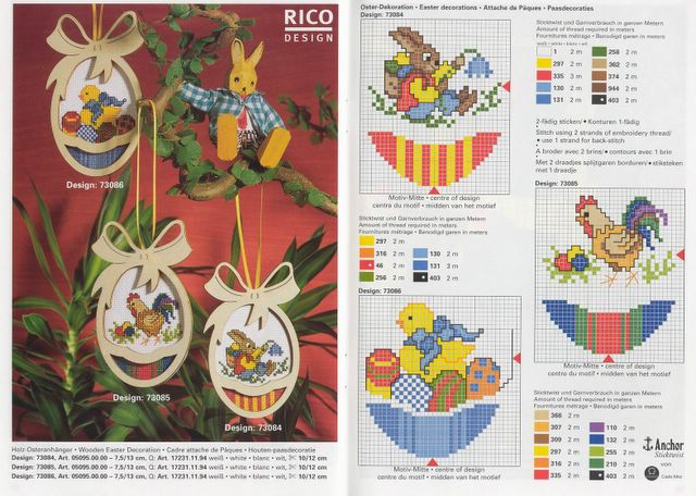 Schema punto croce Rotondi disegni 2