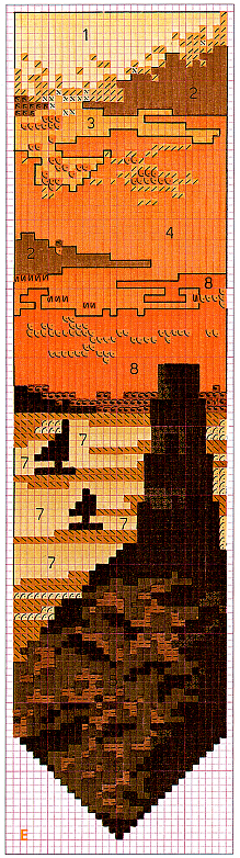 Schema punto croce Segnalibro 3