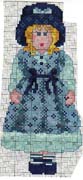 Schema punto croce bambolina blu