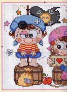 Schema punto croce Bebe Pirati 2