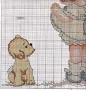 Schema punto croce Bimba 3