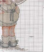 Schema punto croce bimba 4