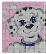 Schema punto croce cagnolino 1