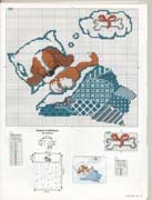Schema punto croce cagnolino dorme 2