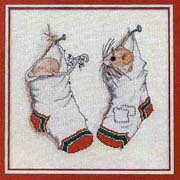 Schema punto croce Calzini Rotti