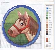 Schema punto croce Cavallo
