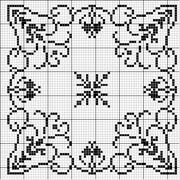 Schema punto croce Centrino 9
