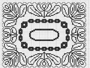 Schema punto croce Centro Tavolo