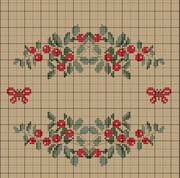 Schema punto croce Ciliege Farfalle